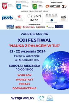 XXII FESTIWAL "NAUKA Z PAŁACEM W TLE"